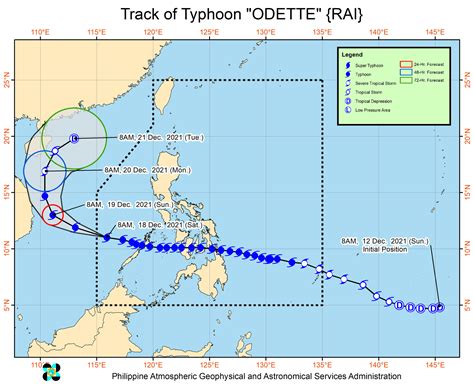 typhoon odette track|After leaving trail of destruction, Typhoon Odette exits PAR.